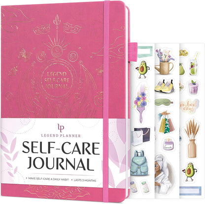 Legend Self-Care Journal – Guided Daily Reflection Journal to Support Mental & Physical Health – Daily Mood, Meditation & Personal Development Notebook – 7.1x10.5”, Lasts 3 Months (Turquoise)