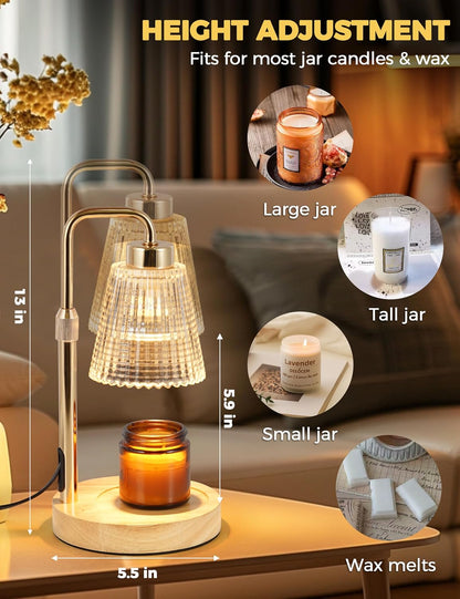 GODONLIF Candle Warmer Lamp with Timer, Birthday Gifts for Women Home Decor