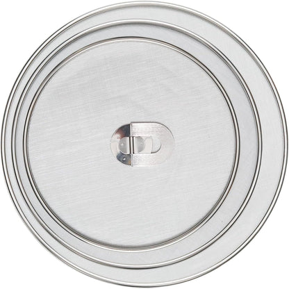 3 Pcs Splatter Screen for Frying Pan with Silicone Handle (9.8", 11.4", 13"), Stainless Steel Grease Splatter Guard for Kitchen Frying Pan Cooking to Prevent Oil Splatters