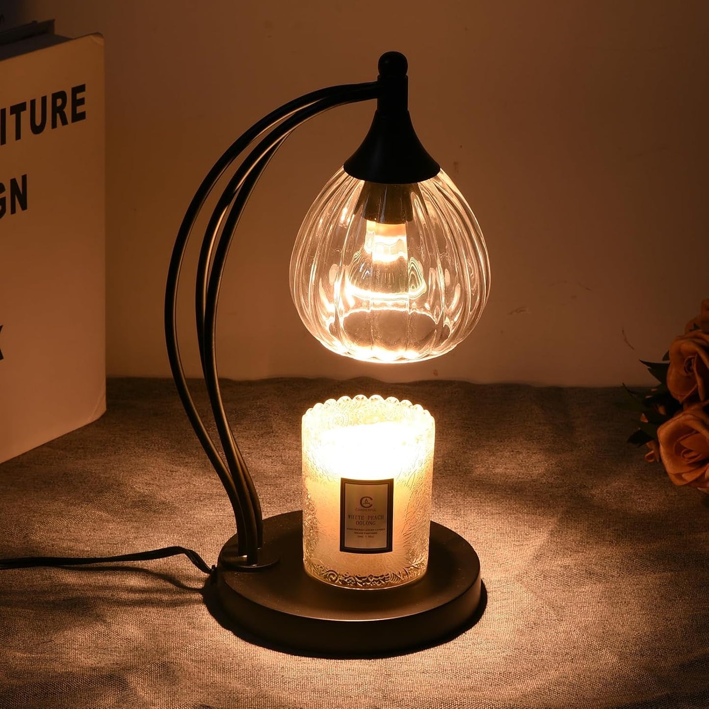 Candle Warmer Lamp with Timer and Dimmer - Electric Melter for Scented Jar Candles - Housewarming, New Home Decor