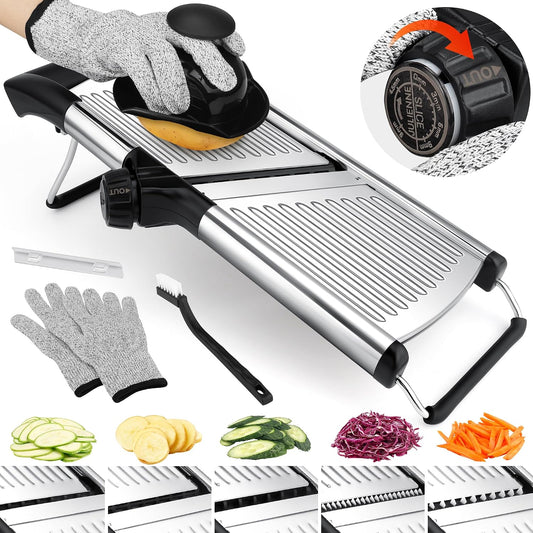 -BINGBING- Mandoline Slicer for Kitchen, Adjustable Mandoline Food Slicer