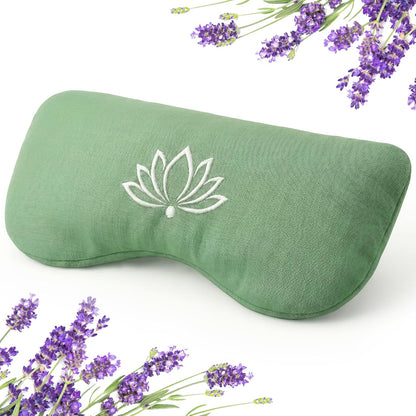 Hihealer Weighted Lavender Eye Pillow, Linen Flaxseed Eye Mask for Sleeping