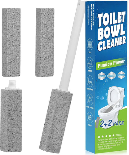 6 Packs Pumice Stone Toilet Bowl Cleaner, Pumice Stone for Cleaning, Powerfully Cleans Hard Water Rings, for Cleaning Toilets, Bathtubs, Grills, Swimming Pools, Sinks