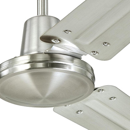 Westinghouse 7840900 Industrial 56-Inch Three-Blade Ceiling Fan with J-Hook Installation System, White, Wall Control | J-hook installation system, Wall control included, Three steel blades, Indoor installation, High-airflow performance