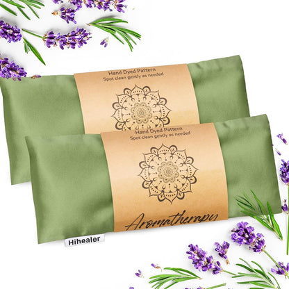 Hihealer Lavender Eye Pillow for Sleeping, Weighted Eye Mask for Spa, Yoga