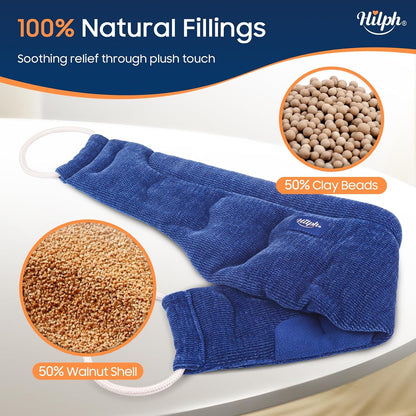 Hilph Microwavable Heating Pad for Neck Shoulder Pain Relief, 34.3" x 6.7"