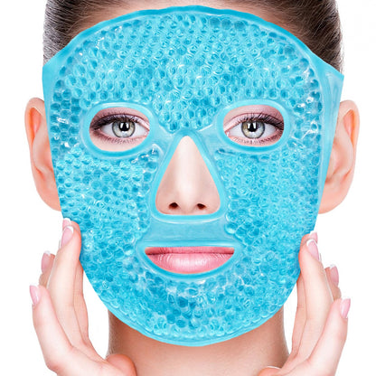 Cold Face Eye Masks Ice Face Mask Hot Cold Compress for Dark Circles, Puffiness, Migraines, Headache, Stress, Redness, Cooling Face Masks for Women Man, Skin Care