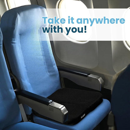 ComfiLife Ergo-Gel Airplane Seat Cushion – Travel Seat Cushion – Compact, Foldable, Portable Comfort