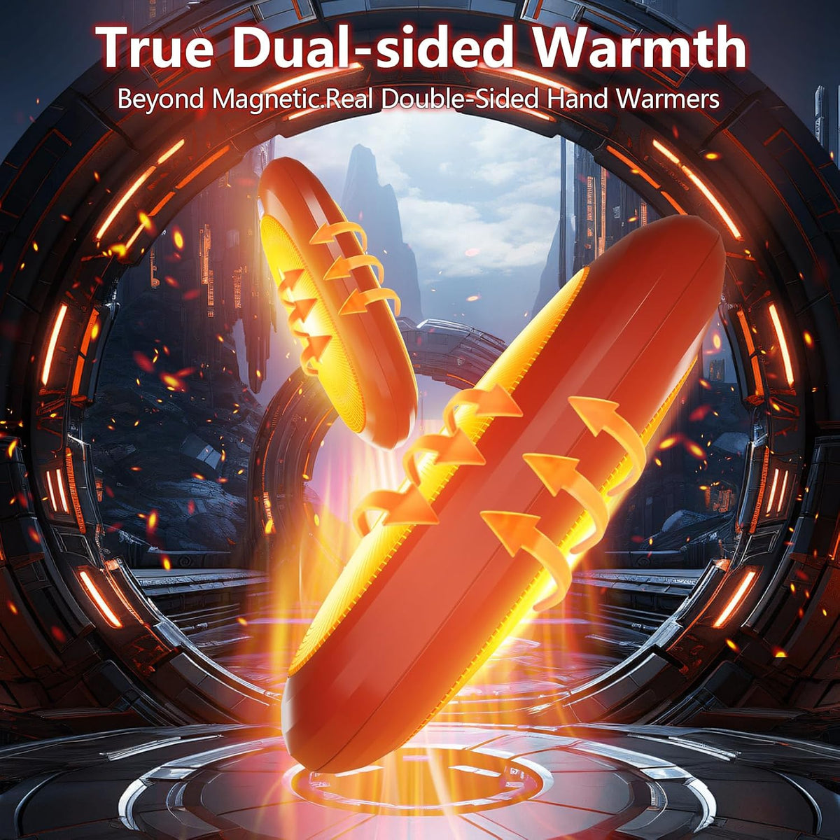 Electric Hand Warmers Rechargeable 2 Pack with Charging Case