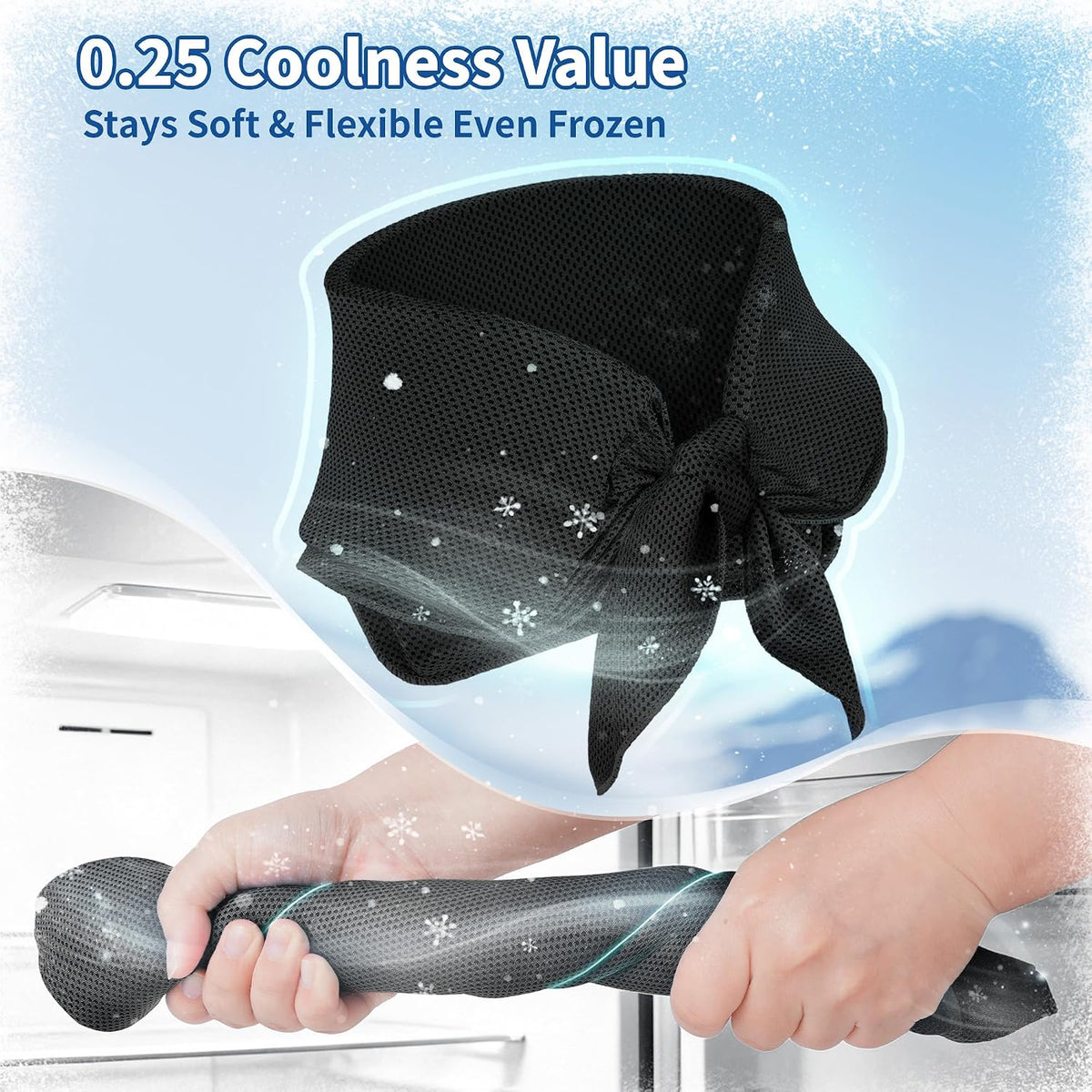 Widened Cooling Neck Wraps Long Lasting Neck Ice Pack Wrap