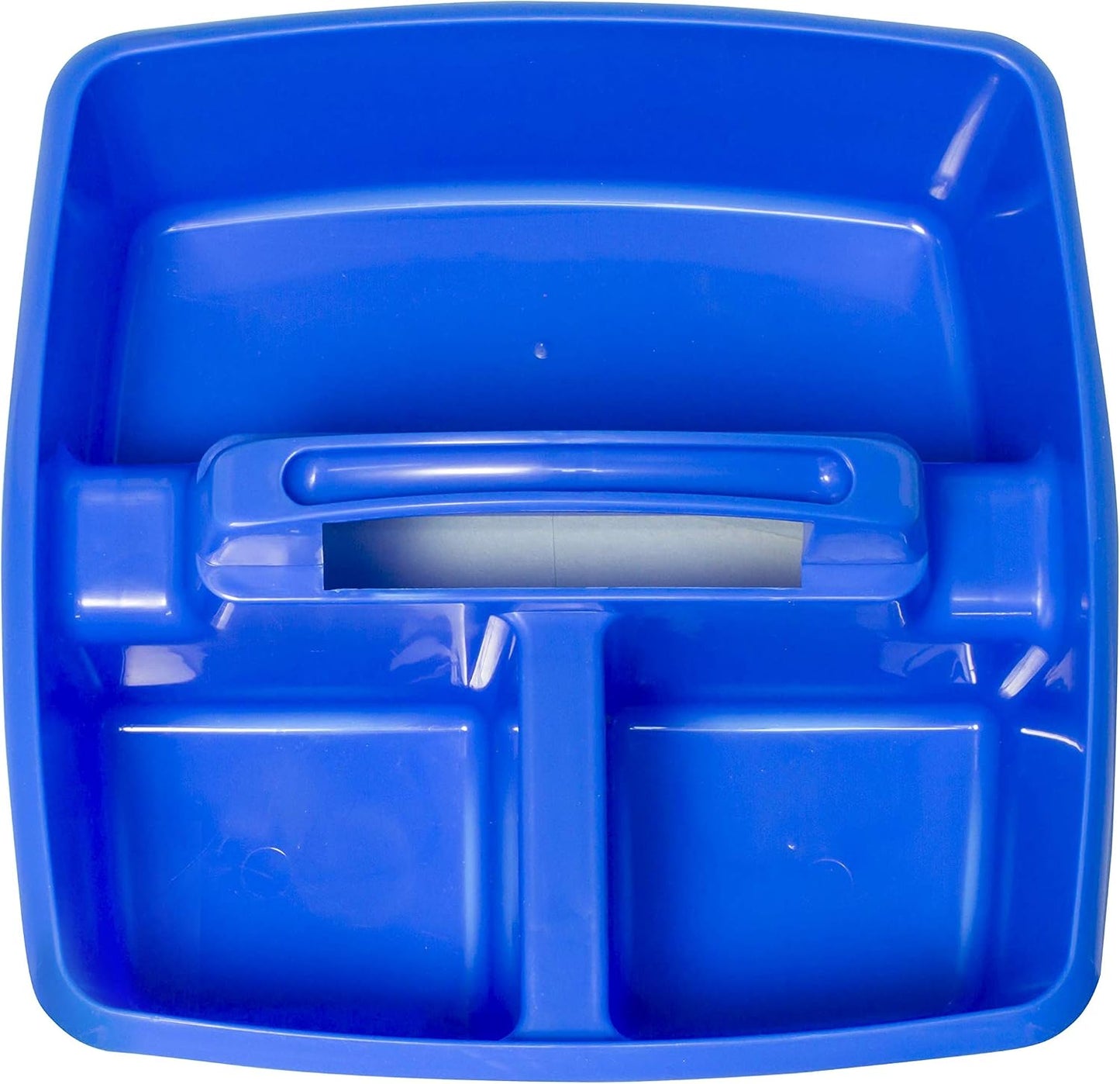 Storex 2-Compartment Large Cleaning Caddy – Multipurpose Supply Organizer with Handle - Black, 1-Pack (00973A06C)