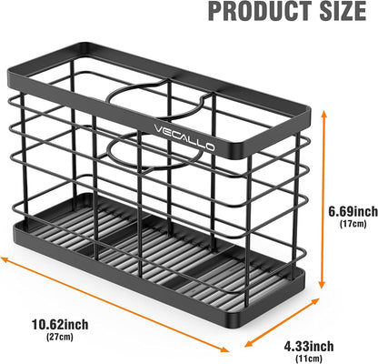 Hair dryer holder cabinet door - Hair tool organizer wall mount | Cabinet Door Bathroom Organizer Hair Care & Styling Tools Storage Basket for Hair Dryer, Curling Irons, Hair Straighteners
