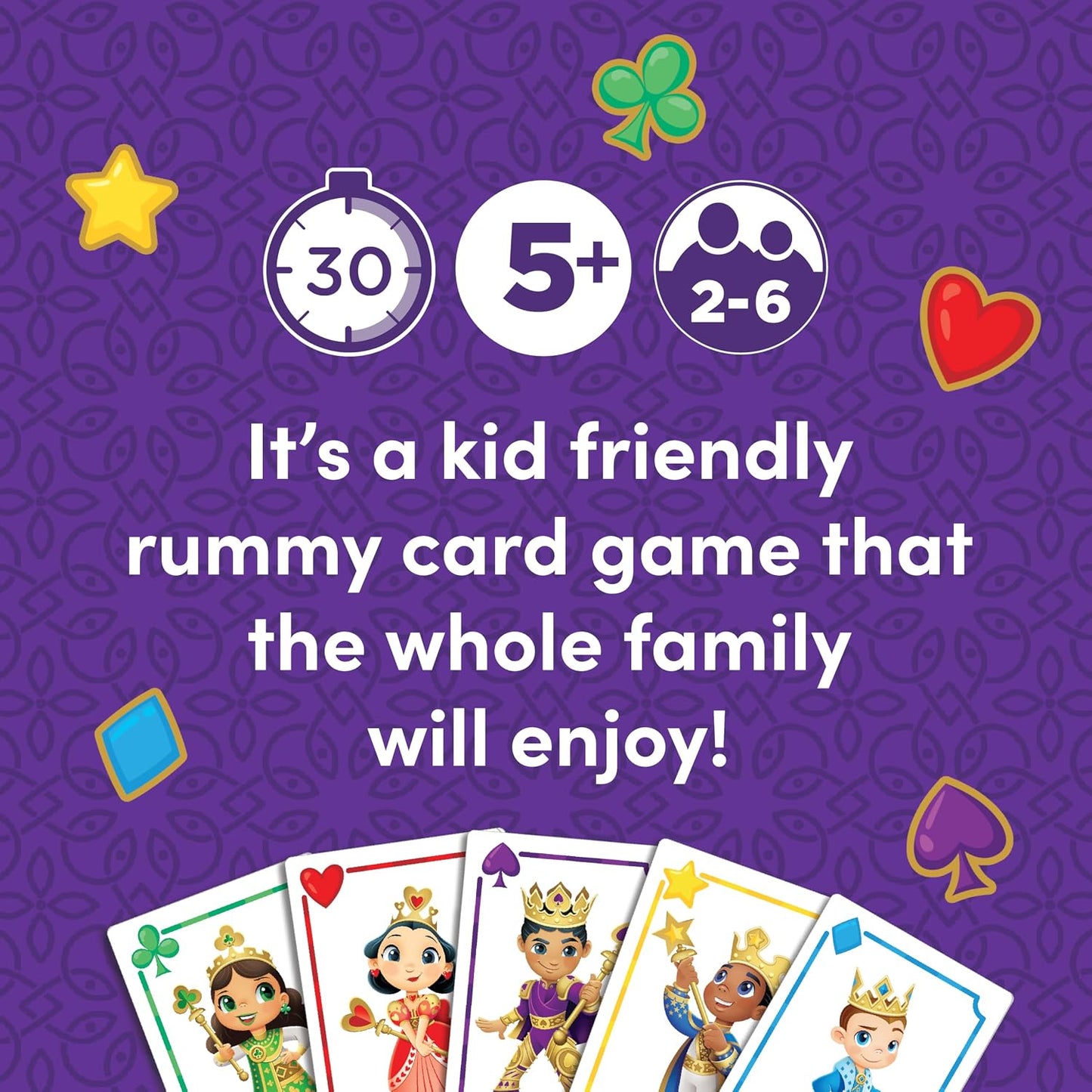 Five Crowns Rummy Style Card Game for Kids and Adults, Family Game Night | Family Game Night, Travel Games, Screen-Free, Holiday Game, Playing Cards, Award-Winning