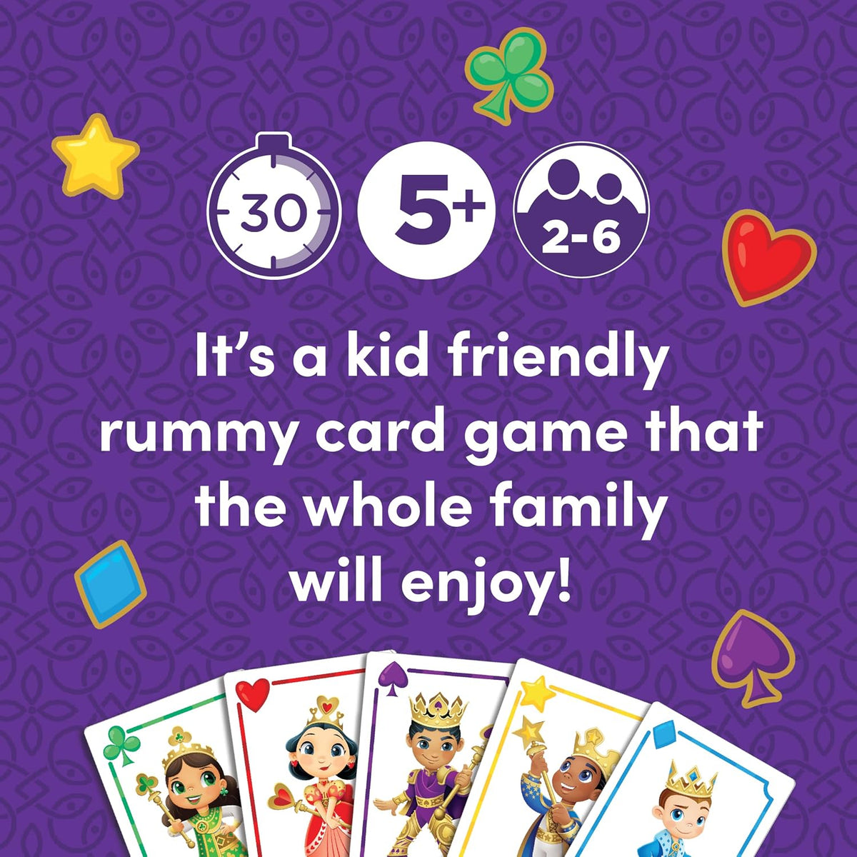 Five Crowns Rummy Style Card Game for Kids and Adults, Family Game Night