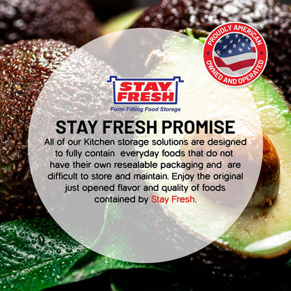 Kitchen Discovery Avocado Holder- Airtight, No Mess Avocado Storage Box- Keeps Your Avocados Fresh Up To 3 Days Preserves Flavor, Texture, and Freshness | and Green - Say Goodbye to Plastic Waste