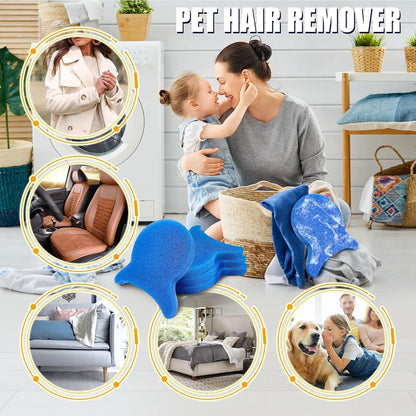Pet Hair Remover for Laundry, Reusable Dog Hair Remover for Laundry, Lint & Hair Catcher for Clothes, for Washing Machines, Dryers, Bedding and Clothing 4 PCS