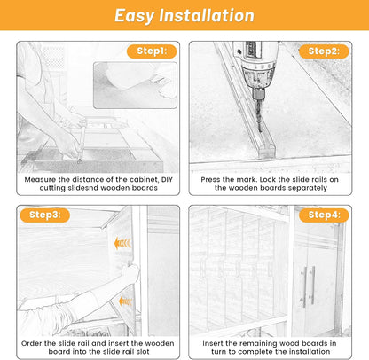 6 Pieces Wood Cabinet Dividers for Baking Sheets,DIY Kitchen Cabinet Dividers with 12 Slideways&36 Screws,Easy Install&Clean,Wood Tray Dividers for Cabinets, Kitchen,Utility Rooms, Bathrooms
