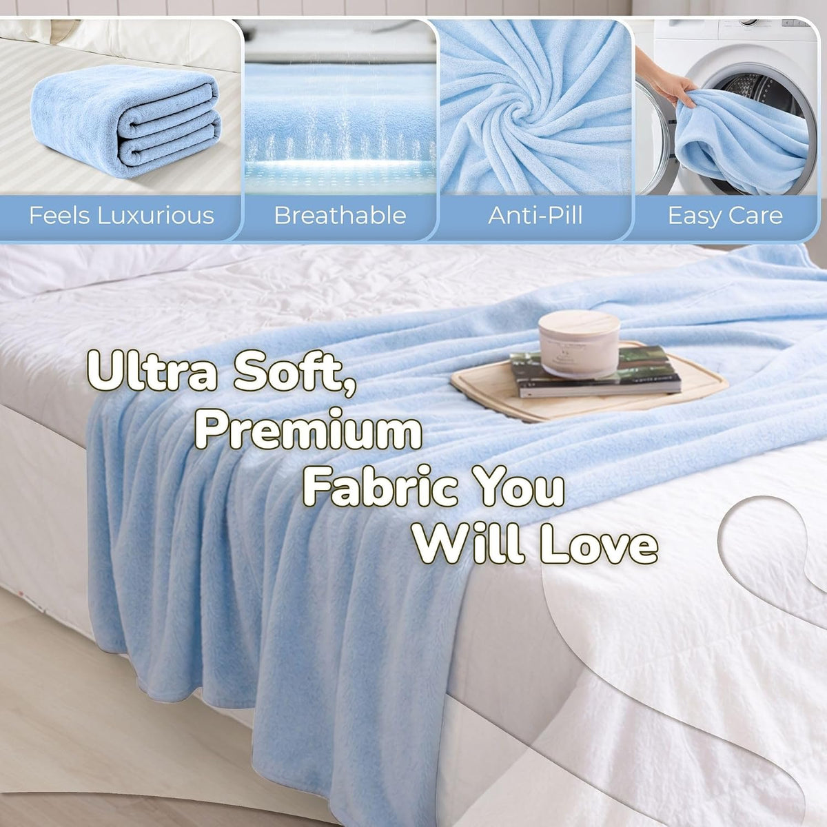 Super Blanky Wearable Blankets for Women & Men, Dorm Room Essentials, Gift for Her, Gifts for Women, Wife Birthday Gift Ideas
