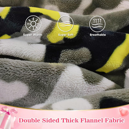 Wearable Blanket Sweatshirt Gifts for Women and Men, Warm and Cozy Giant Blanket Hoodie, Thick Flannel Blanket with Sleeves and Giant Pocket - Dark Gray