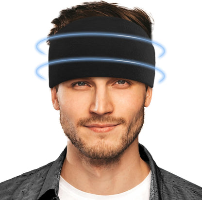 Crimmy Migraine Relief Cap, Headache Ice Pack Headband, Cold Face Eye Mask