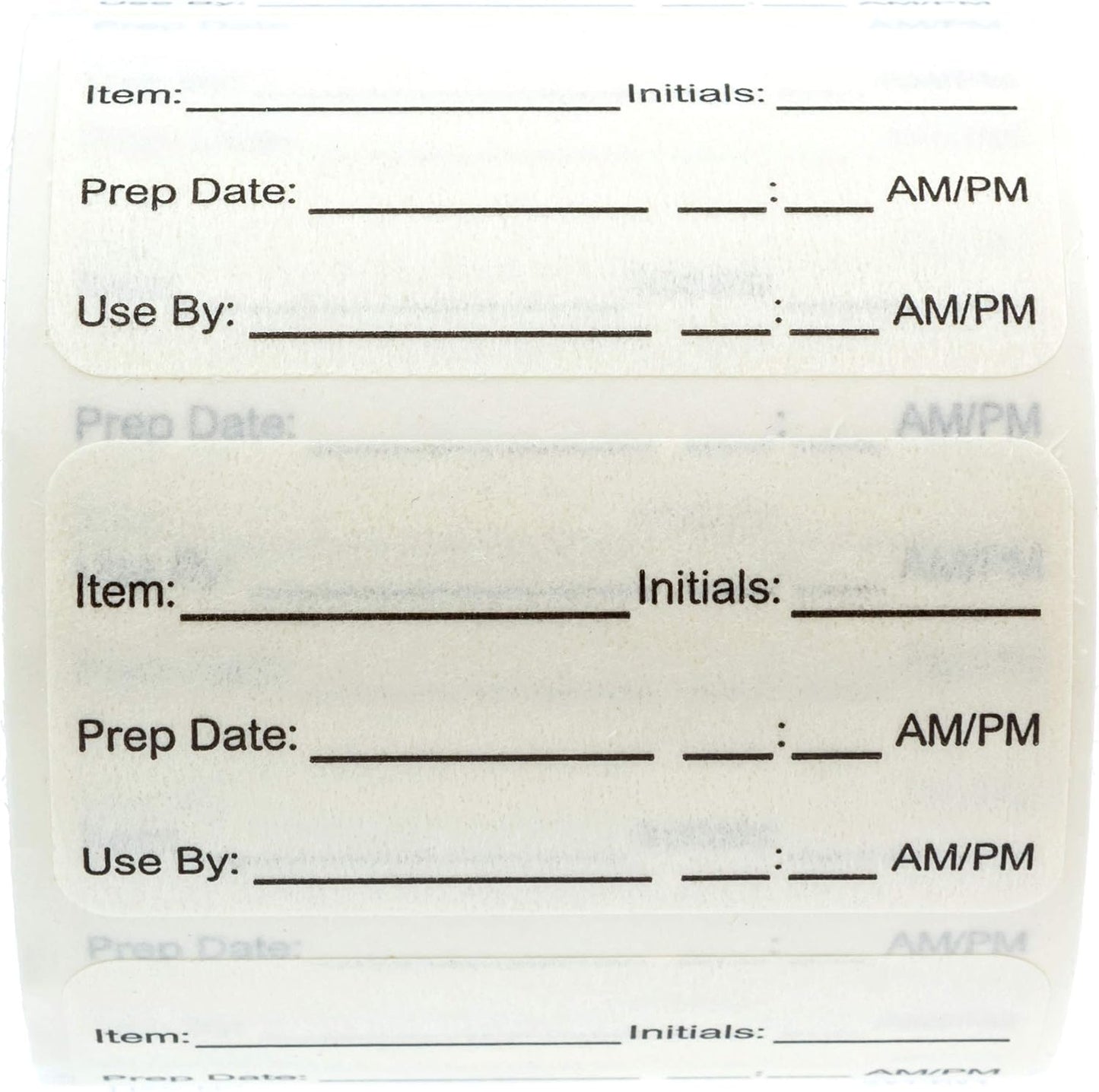 500 Dissolvable Food Prep Labels 1" x 2" Restaurant Quality Food Stickers/Meal Prep Leftovers Containers Organization/Made in The USA