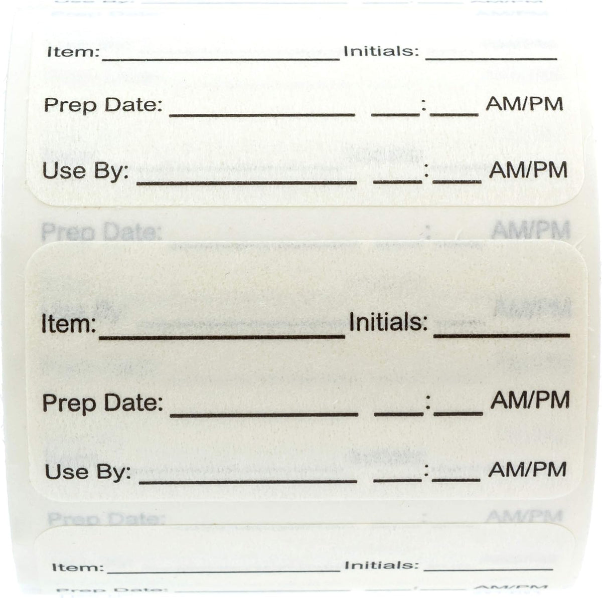 500 Dissolvable Food Prep Labels 1" x 2" Restaurant Quality Food Stickers/Meal Prep Leftovers Containers Organization/Made in The USA