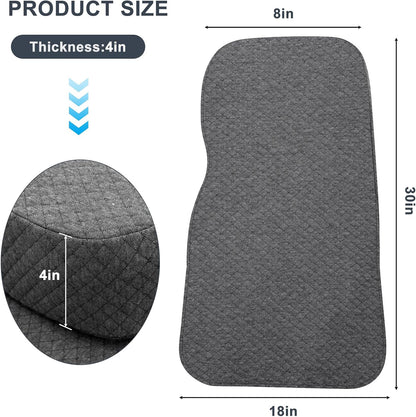 Knee Pillow for Side Sleepers, 100% Memory Foam Filling Leg Pillow for Side Sleeping, 4" Height Leg Pillow for Relieving Leg, Back, and Knee Pain Breathable & Pressure-Relieving Support - 18"x30"x4"
