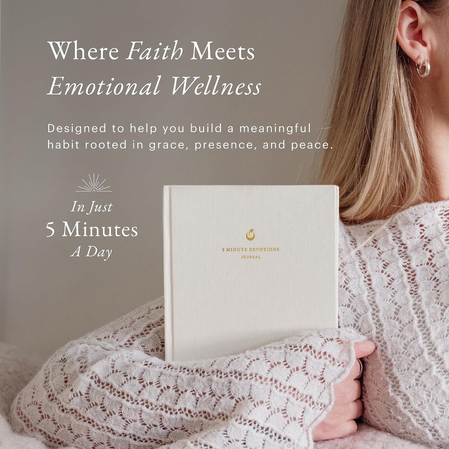 5-Minute Devotional Journal for Women: Daily Christian Scripture Reflections, Guided Prompts & Prayer | Build Faith in Just 5 Minutes a Day | 218 Pages, 110gsm Paper (Cream)