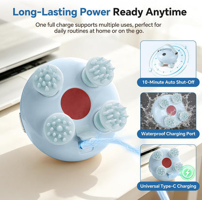 Scalp Massager, Head Massager Scalp with Tangle-Resistant Design