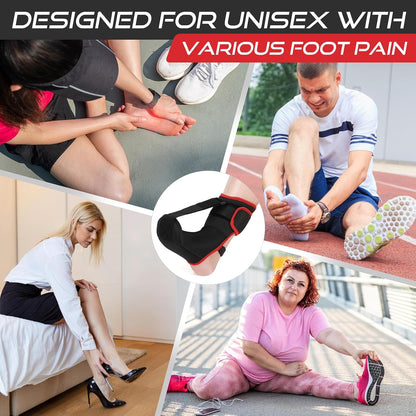 Plantar Fasciitis Night Splint Sock Soft Plantar Fasciitis Brace for Sleeping Achilles Tendonitis Foot Drop Heel Pain - Plantar Fasciitis Relief Night Splint for Women Men Black Small