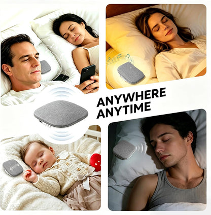 Under Pillow Sleep Speaker, Flat Bluetooth Pillow Speaker for Sleeping | Material: Plastic & woven fabric. Use: Bone conduction audio for bedtime relaxation, side sleepers, and masking noise.