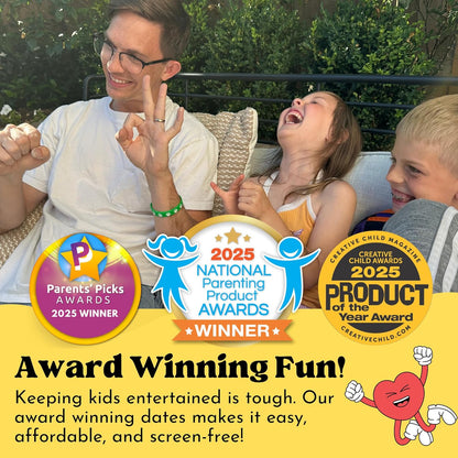 Happy Duo Family Dates – 40 Scratch-Off Family Games & Activities, Ages 4+