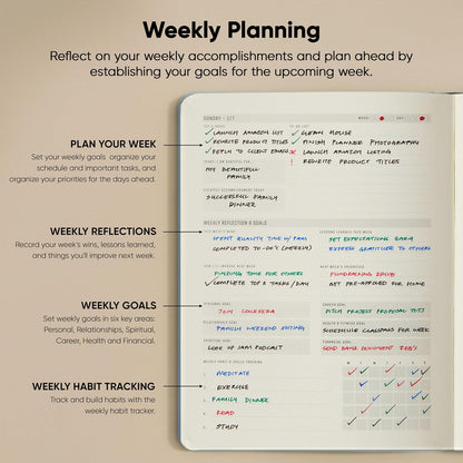 Dated, 2026 Planner, 5.8” x 8.3” - The #1 Productivity Planner to Achieve Your 2026 Goals - Planner 2026-2027 by PRODUCTIVITY STORE (A5, GREY)
