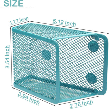 Magnetic Pencil Holder,Mesh Stainless Steel Pen Basket, Metal Writing Utensil Storage Organizer for Whiteboard,Blackboard,Kitchen, Locker, Home, or Office | Metal Writing Utensil Storage Organizer for Whiteboard,Blackboard,Kitchen, Locker, Home, or Office