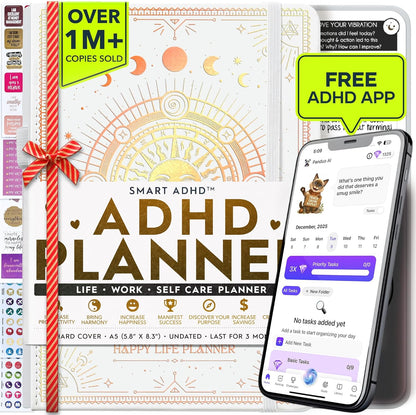 Freedom Mastery Daily Journal of Gratitude, Productivity & Habit Tracker | Undated 90-Day Planner with Daily Reflection, Mindfulness, Positivity, Vision Board & Stickers, Gratitude Journal for Women