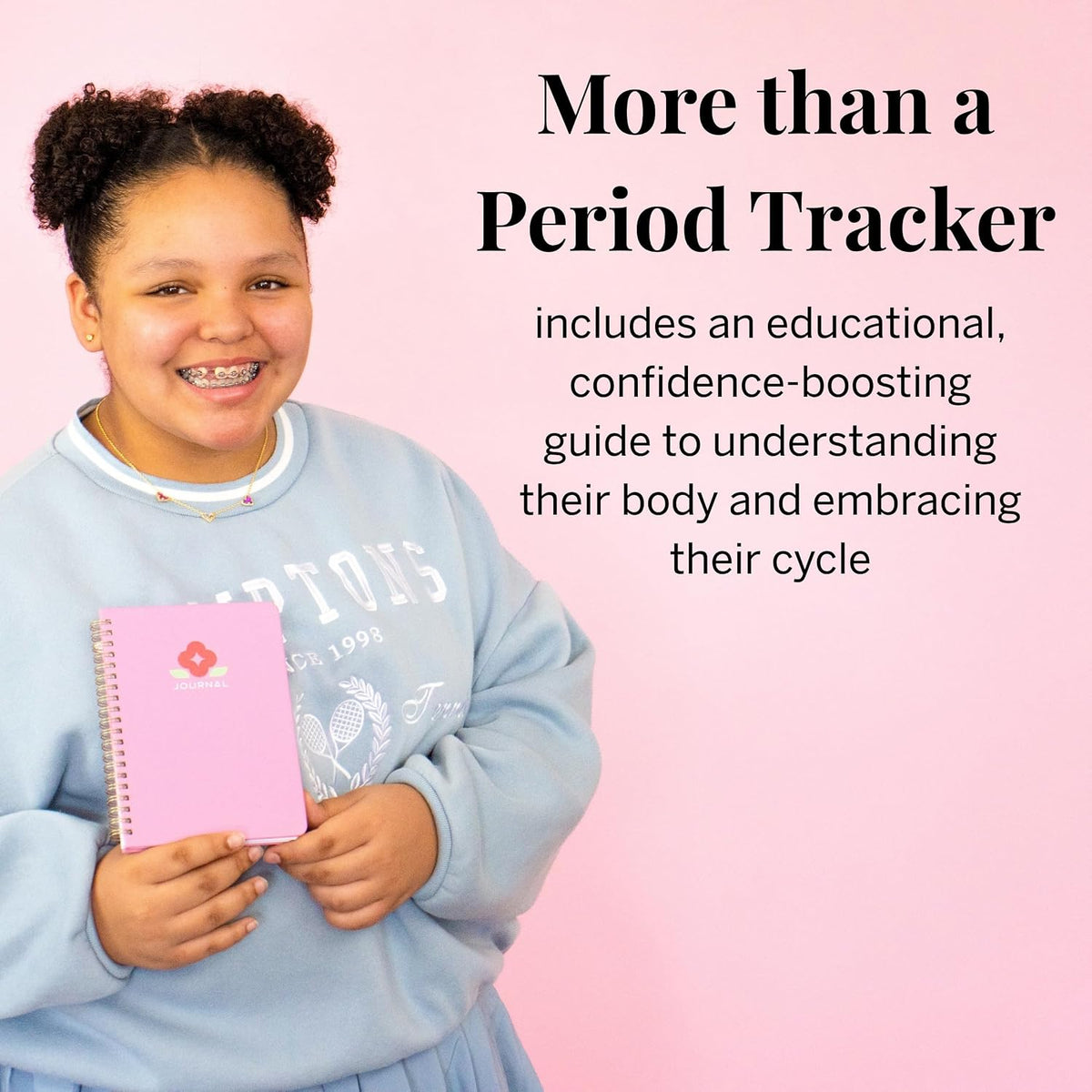 Pixie Period Tracker Journal for Girls 8-12 - Pixie’s My First Period Notebook with Daily Menstrual Cycle Guided Reflection For Feminine Care - First Period Gifts For Young Girls & Teens