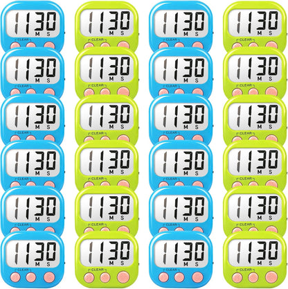 Digital Timer for Kids Classroom Timers for Teachers 2 Pack Blue Green