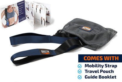 Brazyn Mobility Stretching Strap | Multi-Functional 12-Loop Strap for Stretching, Yoga, Physical Therapy, Pilates, Dance and Gymnastics