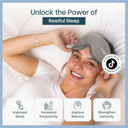 MyHalos® Sleep Mask for Men and Women, 3D Blackout Eye Masks for Sleep