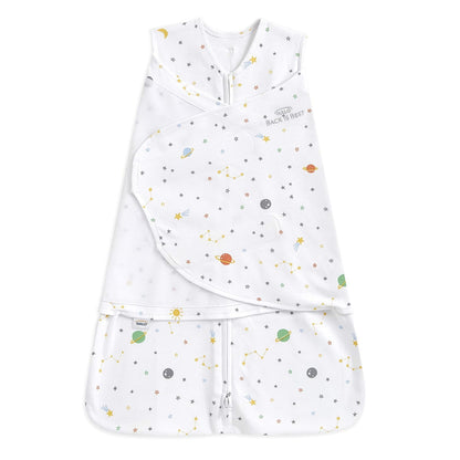 HALO 100% Cotton Sleepsack Swaddle, 3-Way Adjustable Wearable Blanket, TOG 1.5, Birds, Newborn, 0-3 Months - Colors B