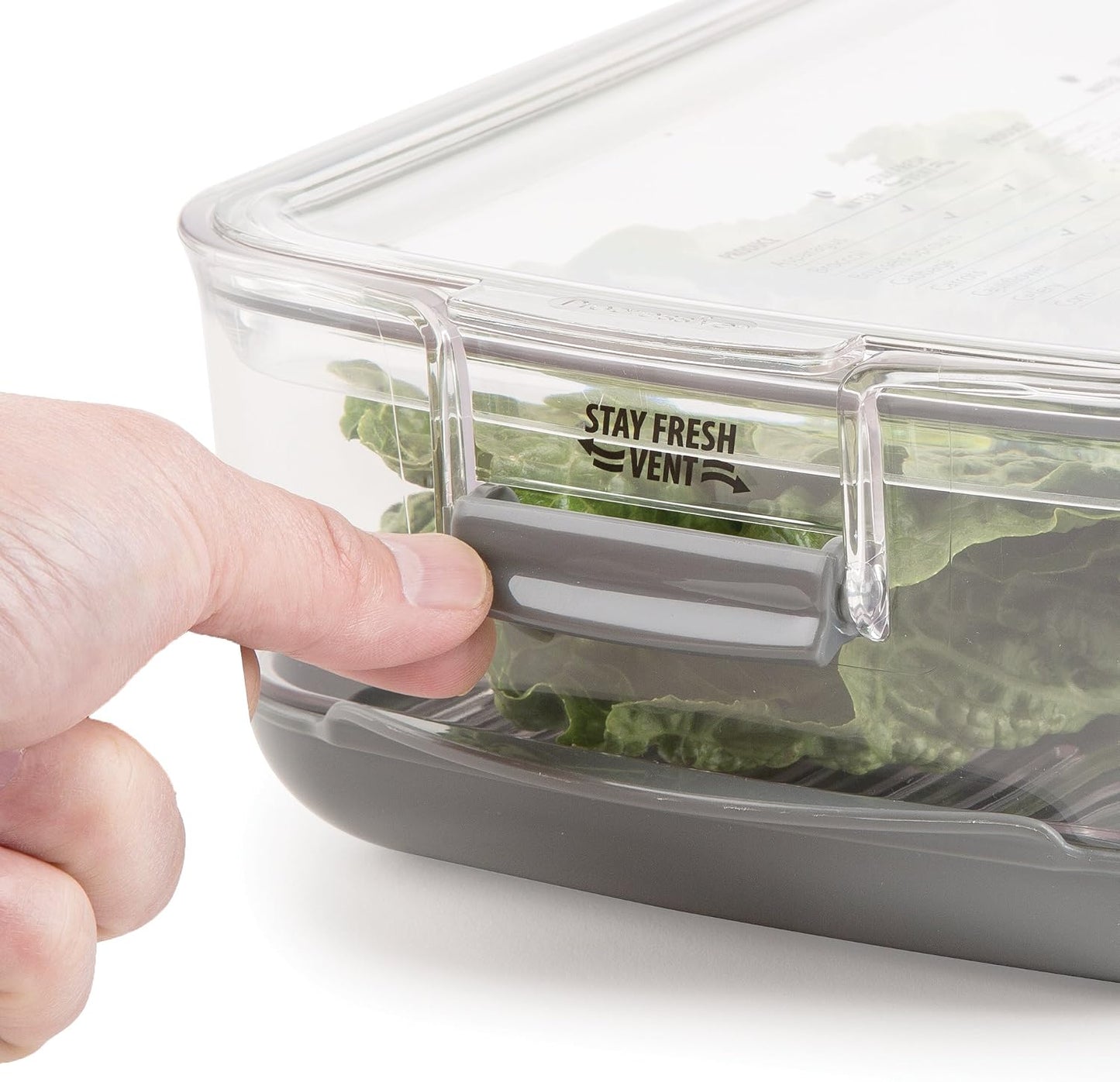 ProKeeper Produce Container, 3-Quart – Stay-Fresh Vent System for Small Peppers and Tomatoes, BPA-Free