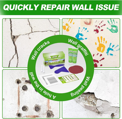 Drywall Repair Kit, 13 Piece Aluminum Wall Repair Patch Kit, 2/4/6/8 inch Aluminum Drywall Patch, Quick Fix Plaster