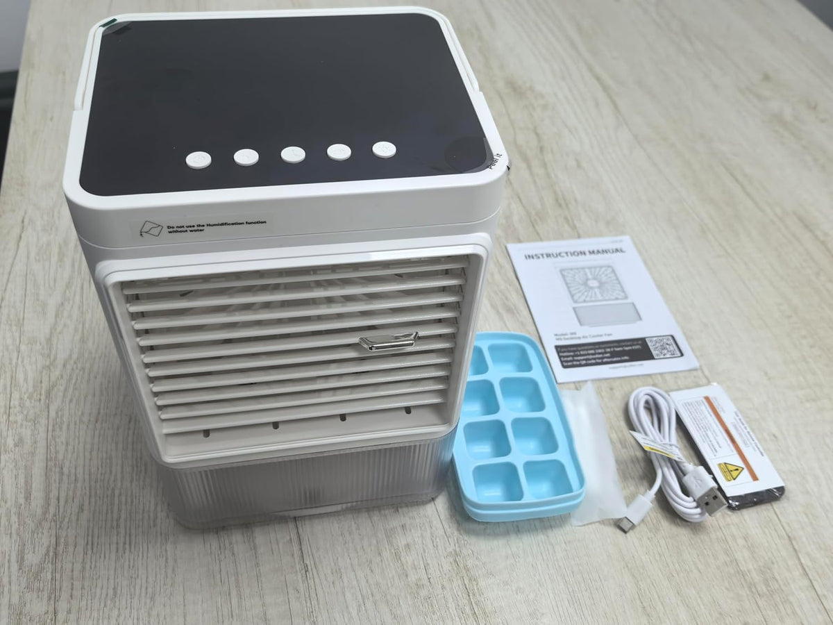 Windowless Air Conditioner w/4 Mode,3 Speed, Waterless Alert,2.4-Gal Tank for 24H Cooling, 12H Timer Swamp Cooler Air Conditioner, 20FT Remote,70° Auto Swing Evaporative Air Cooler for Bedroom