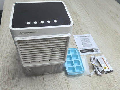 Windowless Air Conditioner w/4 Mode,3 Speed, Waterless Alert,2.4-Gal Tank for 24H Cooling, 12H Timer Swamp Cooler Air Conditioner, 20FT Remote,70° Auto Swing Evaporative Air Cooler for Bedroom