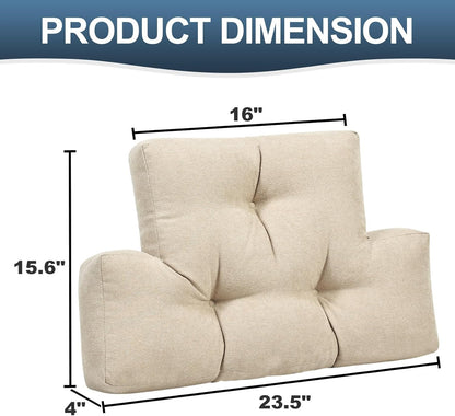 Back Pillow for Recliner Lumbar Support Pillow Soft and Fluffy Back Support Cushion Thick Lumbar Cushion for Chairs, Recliners,Sofa, Couch and Bed for Pain Relief
