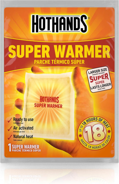 HotHands Body & Hand Super Warmers - Long Lasting Natural Odorless Air Activated Warmers - Up to 18 Hours of Heat - 10 Individual Warmers