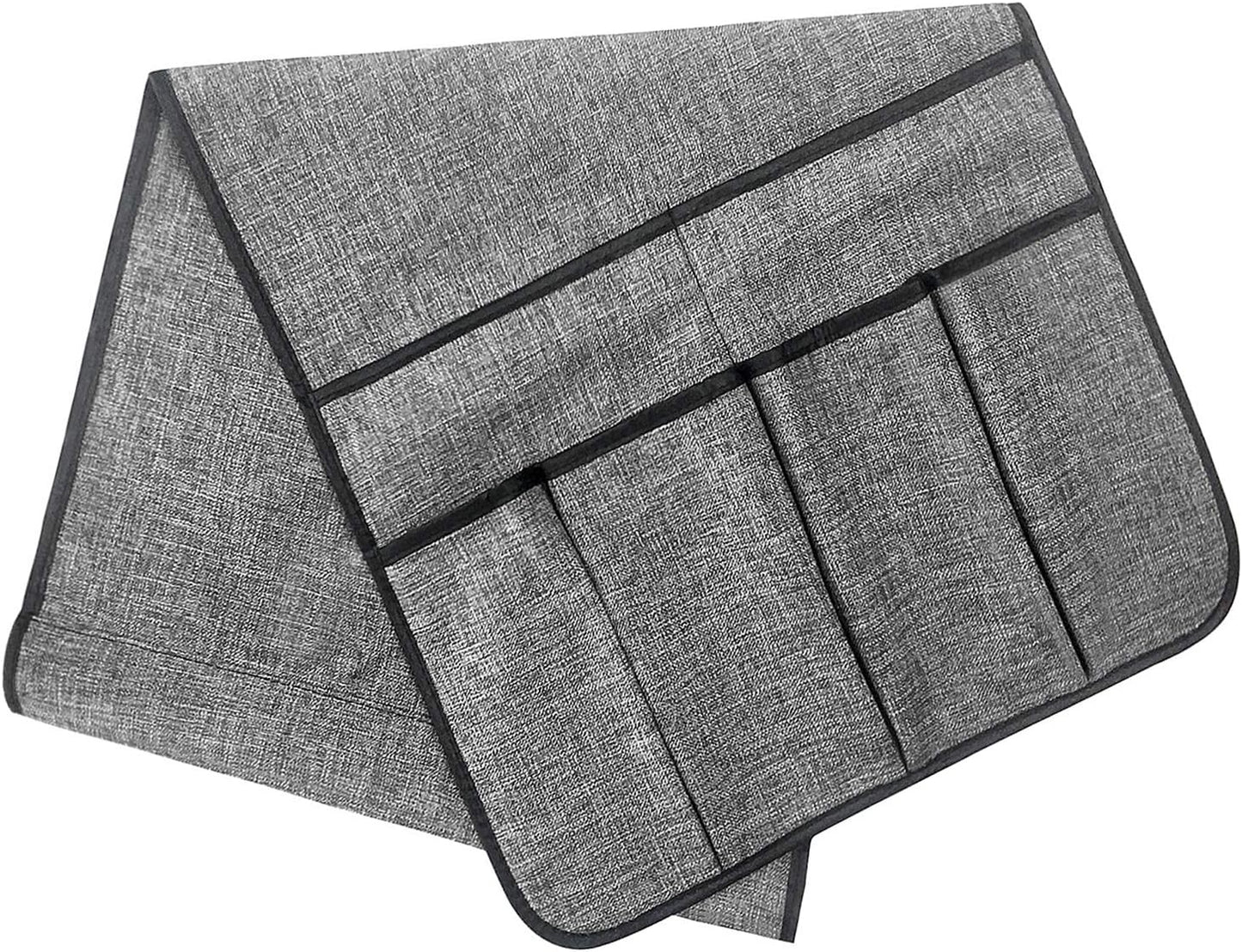 Couch Sofa Armrest Organiser Arm Chair Caddy Bedside Storage Pocket with 8 Pockets TV Remote Holder Bed Storage Pocket Bag for Cellphone Tablet Notepad Book Magazines DVD Glasses