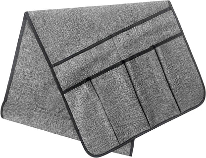 Couch Sofa Armrest Organiser Arm Chair Caddy Bedside Storage Pocket with 8 Pockets TV Remote Holder Bed Storage Pocket Bag for Cellphone Tablet Notepad Book Magazines DVD Glasses