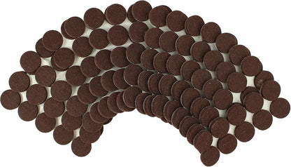 8727 Heavy Duty Self Adhesive Furniture Felt Pads 1-Inch Round Oatmeal 160-Piece Value Pack in Resealable Bag