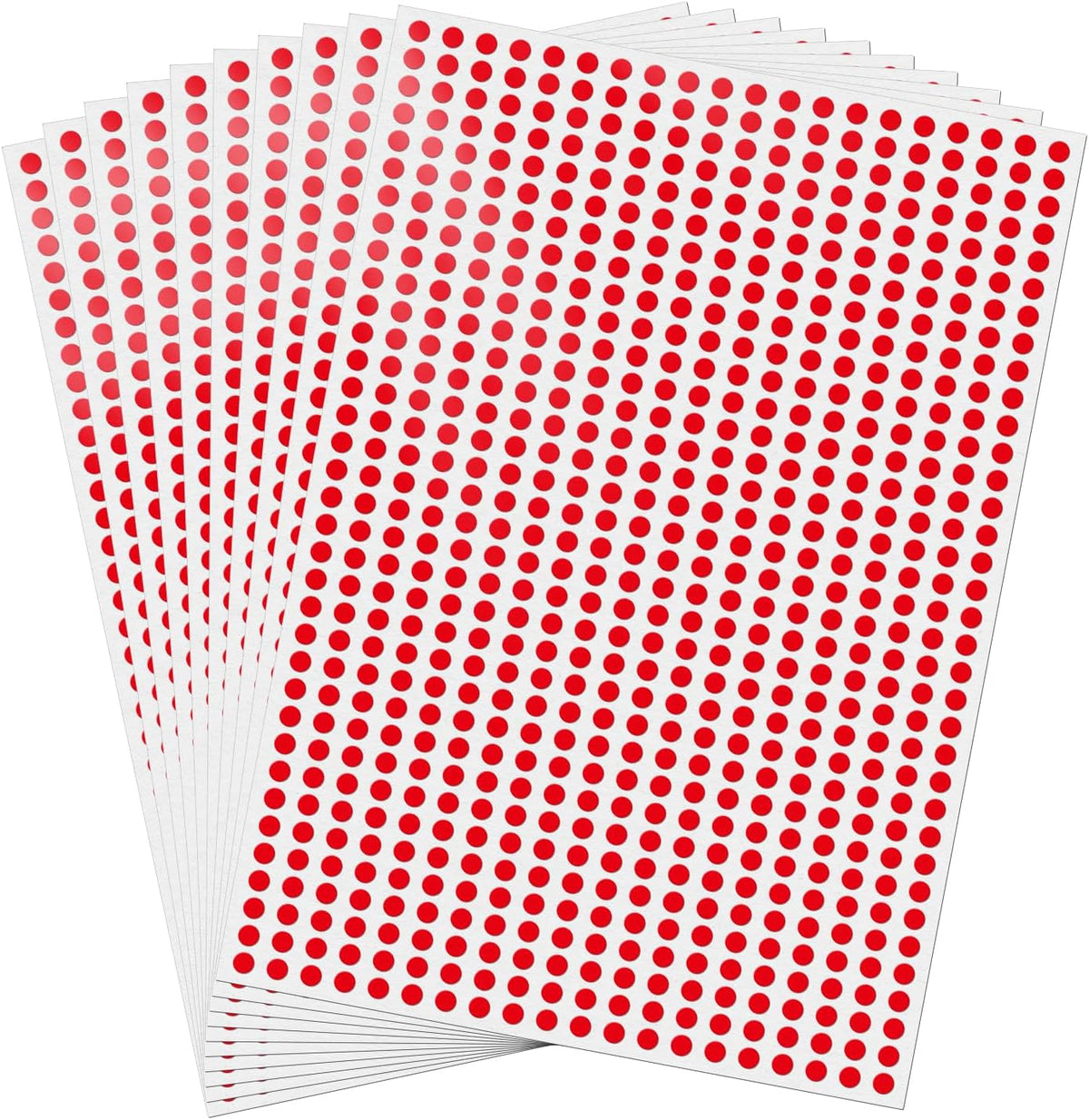 20 Colors Round Stickers 1/4 Inch Removable Vinyl Dot Label 7000 PCS